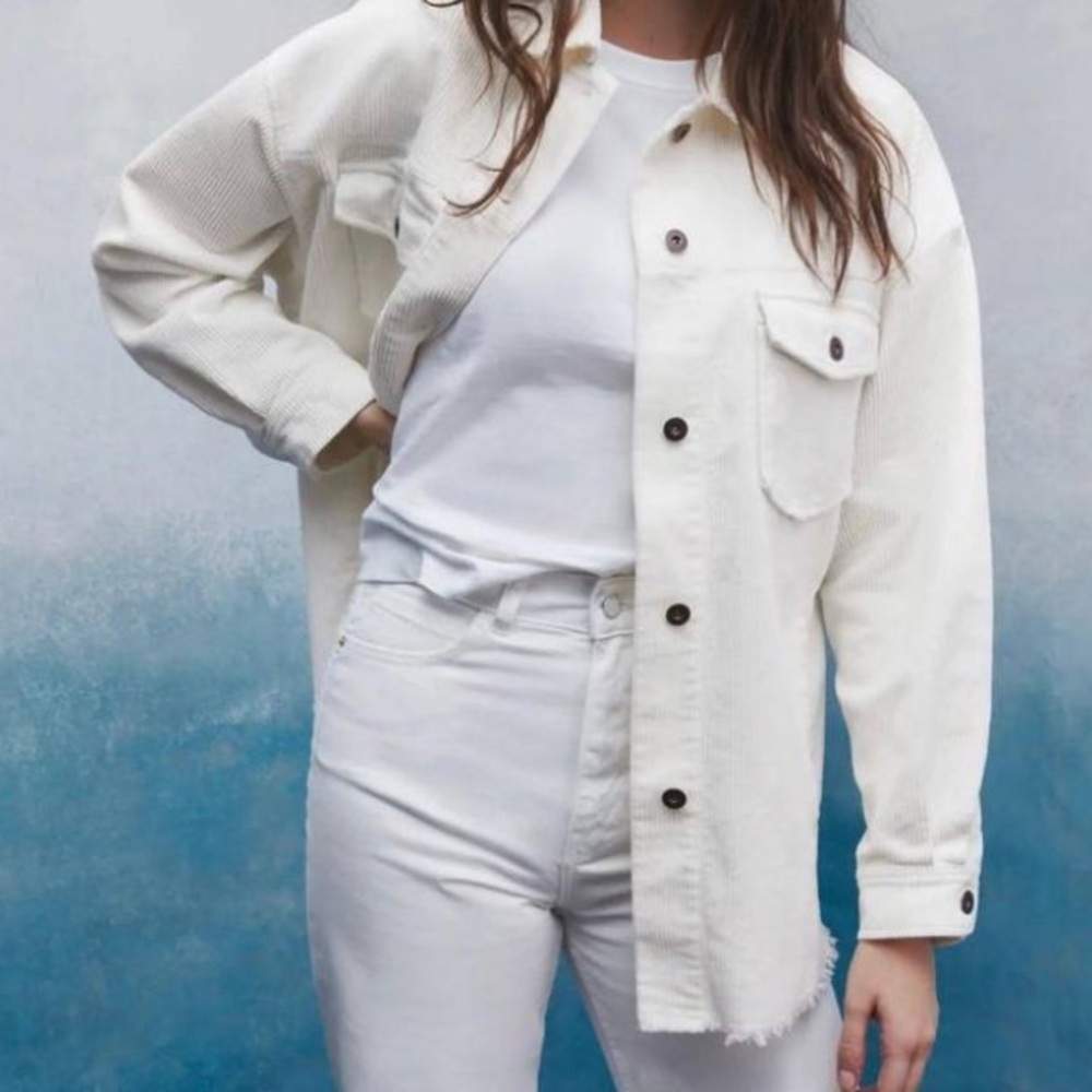 Zara Cream Corduroy Jacket